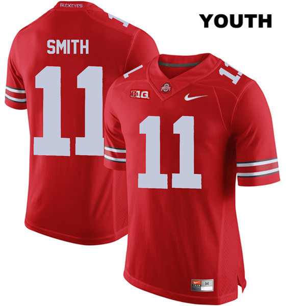Ohio State Buckeyes Youth Tyreke Smith #11 Red Authentic Nike College NCAA Stitched Football Jersey TL19Y84CX